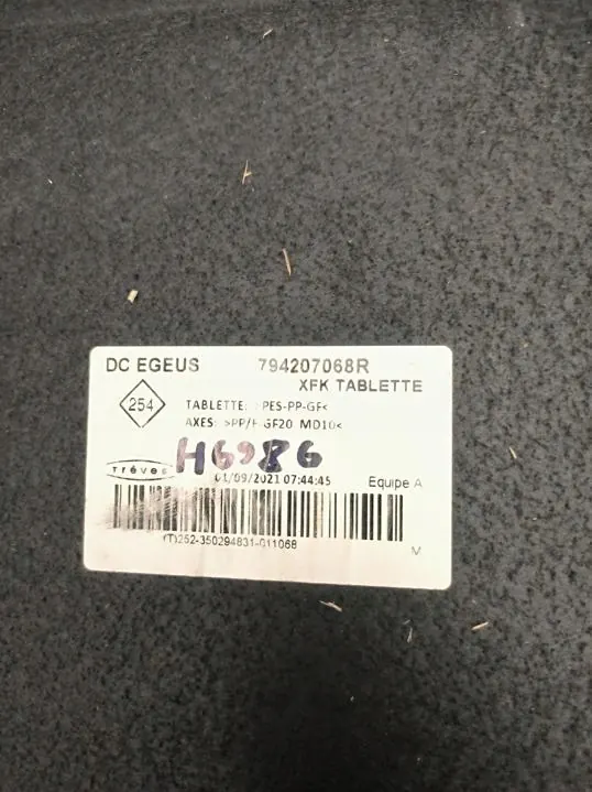 Renault Kangoo III 2021 Bagagehylla OEM 794207068R image 3