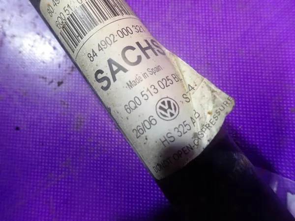 VW POLO IV 9N HB 5D 05-09 Ammortizzatore Posteriore Destro 6Q0513025BL image 4