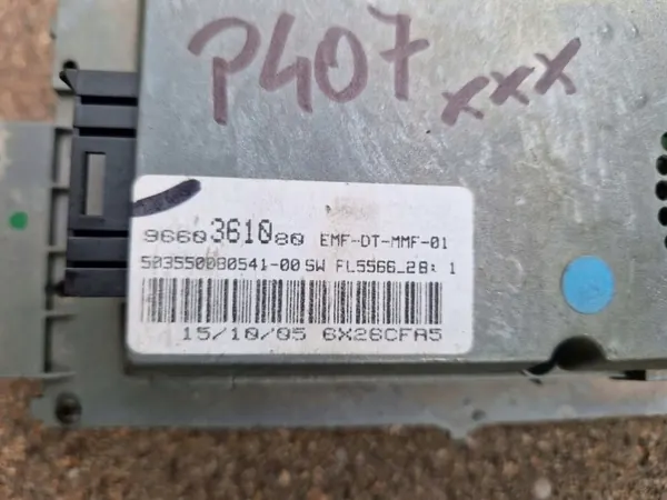Écran de navigation Peugeot 407 OEM 9660361080 image 3