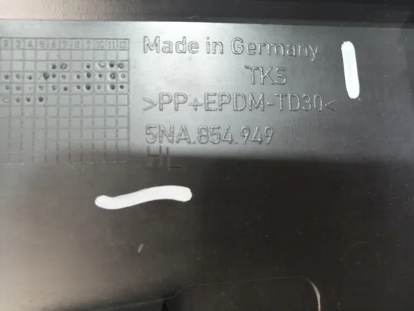 Vw Tiguan II left rear door trim 5NA854949P image 4