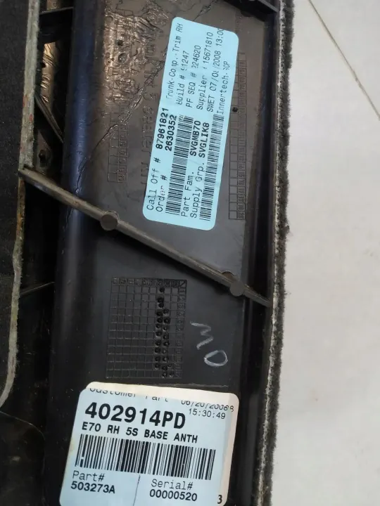 OEM 5907911281120 Garniture Latérale Coffre BMW X5 E70 image 8