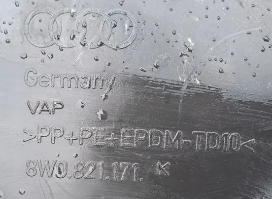 AUDI A4 B9 8W LIFT Front Left Wheel Arch OEM 8W0821171K image 3