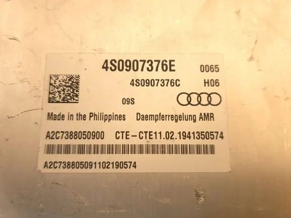 Module de Contrôle de Suspension Audi R8 4S 4S0907376E image 5