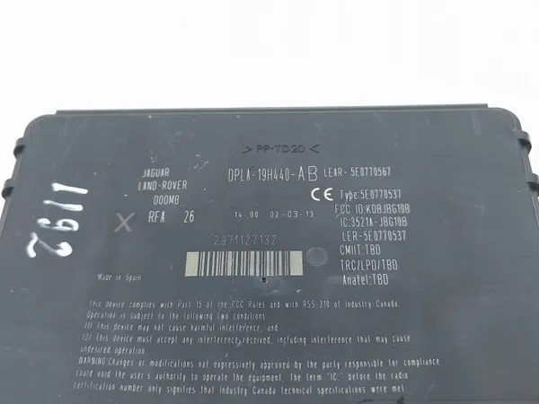 Módulo sem chave Land Rover Evoque I OEM 5E0770567 image 6