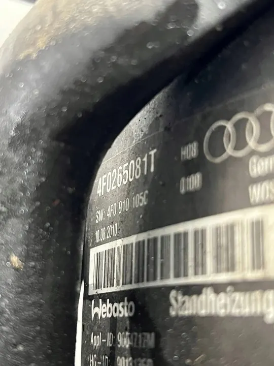 4F0 910 105 C Webasto Heater Audi A6 S6 C6 4F image 5