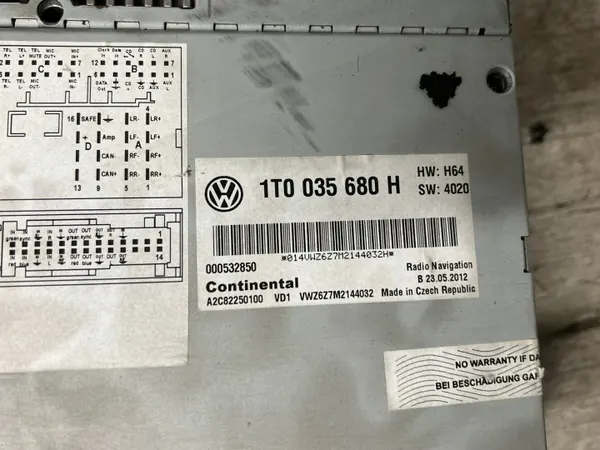 Radio Navigation VW OEM 1T0035680H - Occasion image 9