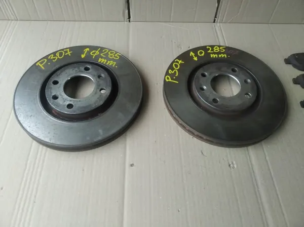 OEM TARCZE HAMULCOWE PRZÓD + KLOCKI PEUGEOT 307 285mm image 3