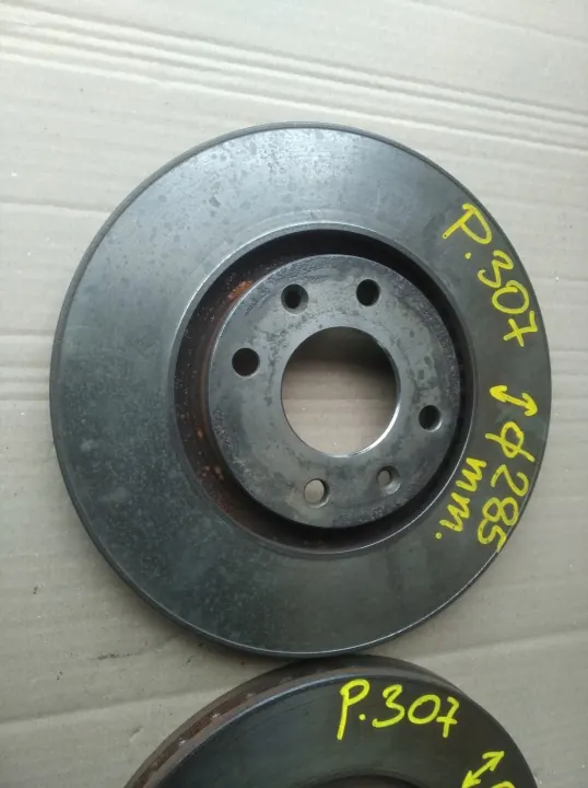OEM TARCZE HAMULCOWE PRZÓD + KLOCKI PEUGEOT 307 285mm image 4