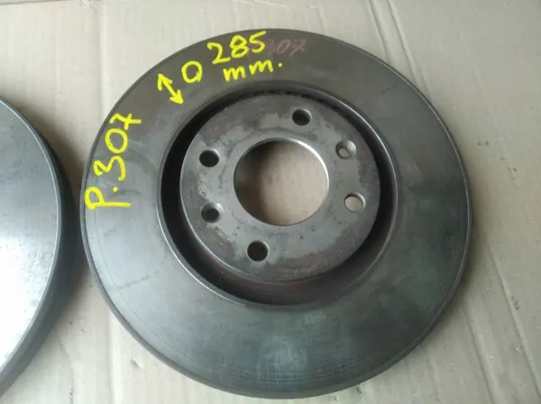 OEM TARCZE HAMULCOWE PRZÓD + KLOCKI PEUGEOT 307 285mm image 5