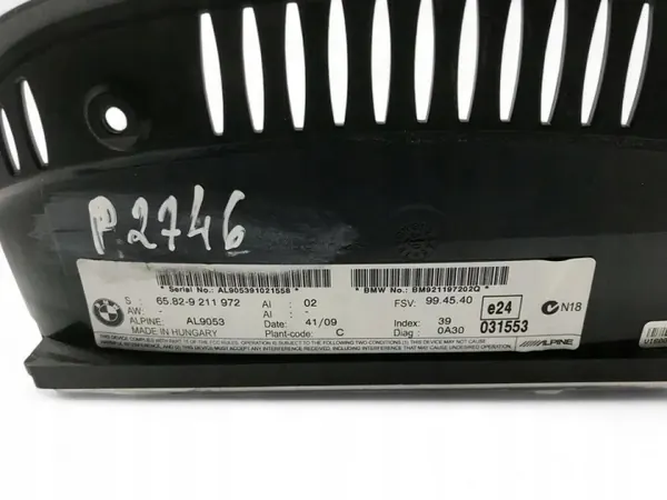 Écran de navigation BMW 5 E60 OEM 9211972 Occasion image 3