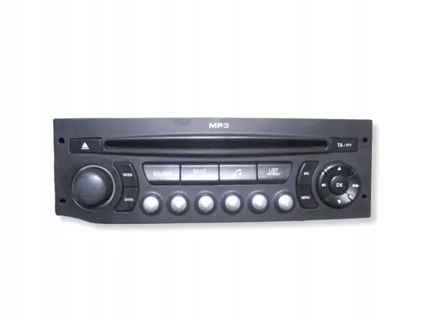 Rádio Peugeot OE usado OEM 96643699XT para 207 SW image 2