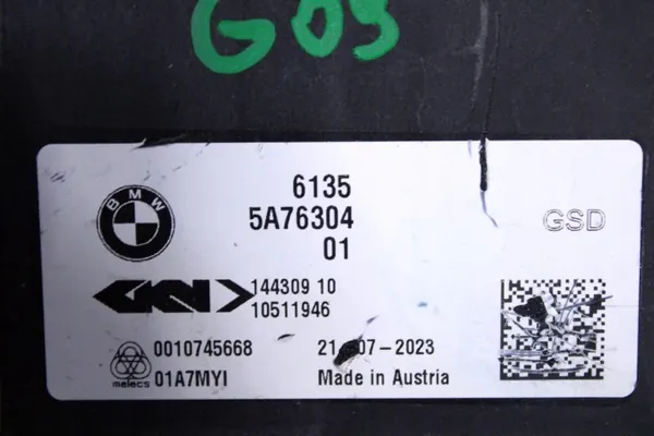 Módulo Control Suspensión Trasera BMW X5 G05 OEM 5A76304 image 4