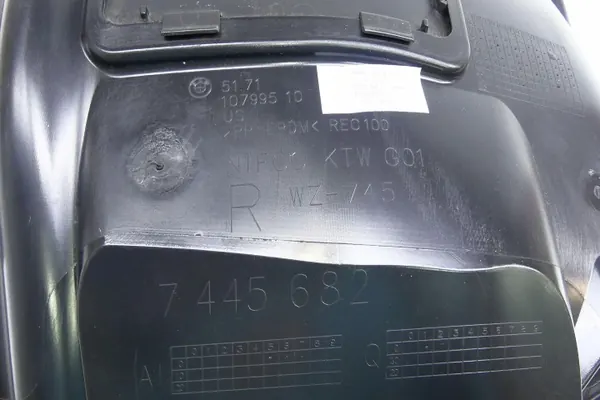 Aleta delantera derecha OEM 7445682 BMW X3 G01 LCI image 7