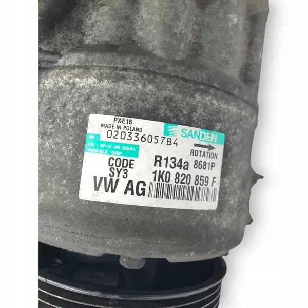 Compressor AC Passat B6 Golf V A3 2.0 TDI Sanden PXE16 image 5