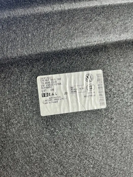 Prateleira do Porta-Malas VW GOLF VIII 5H6867769A image 2