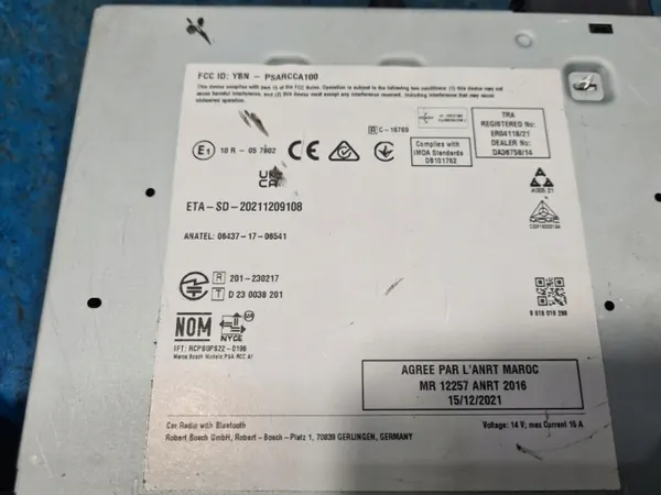 Radio & Navigation Citroen C3 III Lift OEM 9855270480 image 9