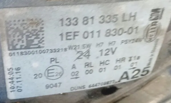 Vasen ajovalo Opel Corsa E image 6