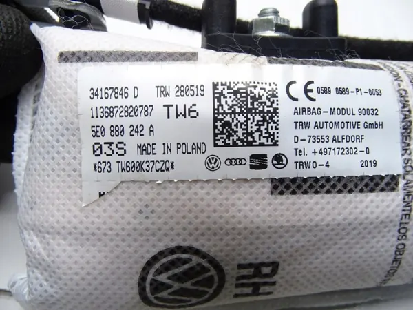 Airbag-Sitzkissen Rechts OEM 1K8880242B image 4