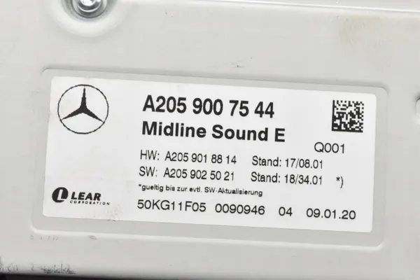 OEM A2059007544 Audioversterker voor Mercedes W205 image 3