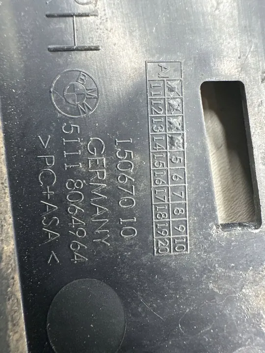 BMW 5 G30 G31 2018 Griglia Inferiore Paraurti Anteriore OEM image 3