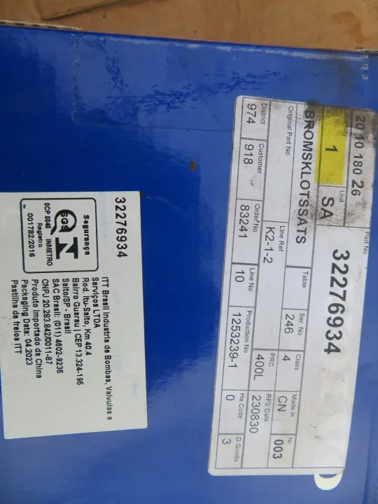 Pastilhas de travão traseiras OEM 32276934 Volvo XC40 2018- image 7