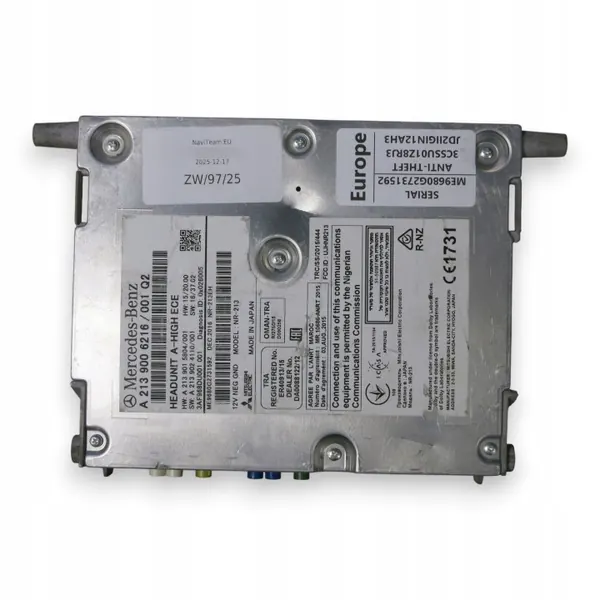 Mercedes W213 Navigatiemodule OEM A2139006216 image 3