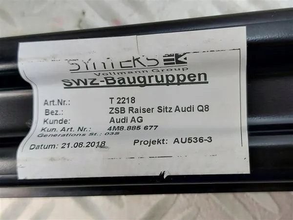 Suporte Banco OEM 4M8885677 Esquerdo/Direito Audi Q8 2018- image 3