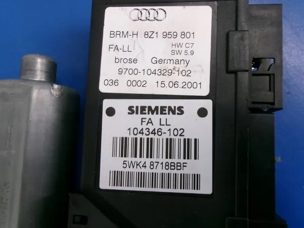 Mecanismo da janela dianteira esquerda AUDI A2 Original image 4