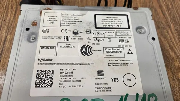 OEM 5QA035858 radiopanel för Seat Leon 5F III image 6