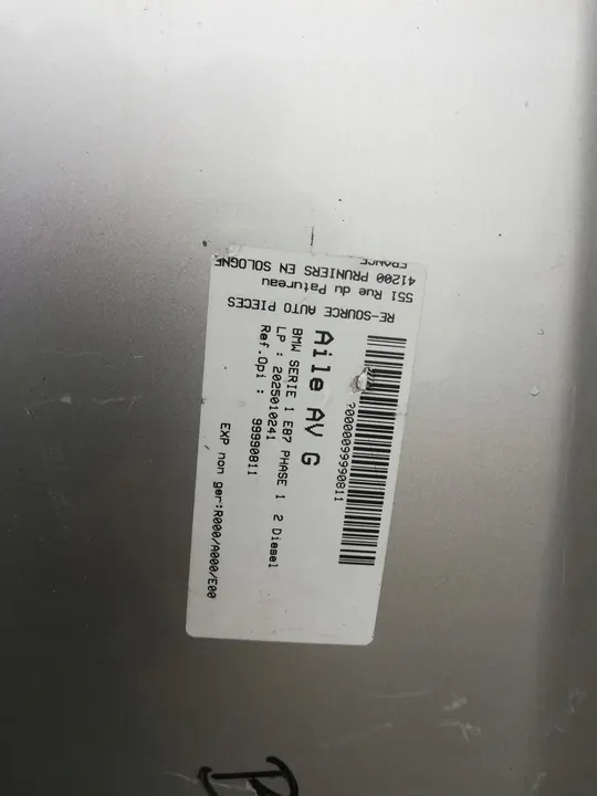 Parafango Sinistro BMW E81 E82 E87 E88 04-13 A22 image 8