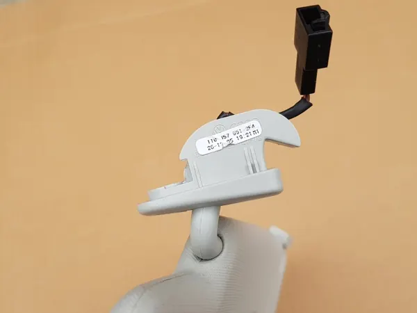 Palas sol esquerda condutor OEM + clip VW Touran I image 10