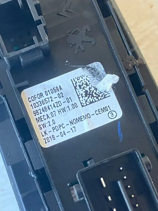 Raam Schakelpaneel Peugeot 308 T9 Links Voor image 3