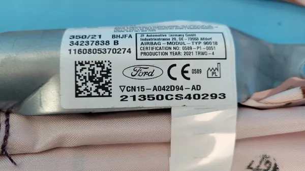 Ford Ecosport rechter Vorhangairbag OEM CN15-A042D94-AD image 4