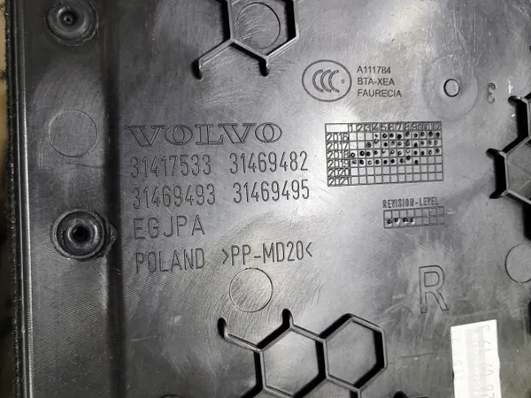 OEM 31417533 keskikonsolin kansi Volvo XC60 II:lle image 4