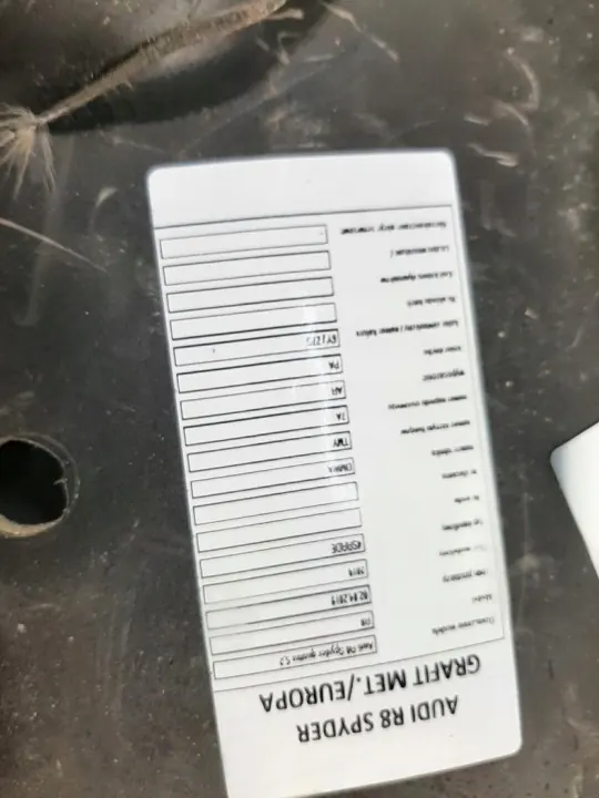 OEM 4S7863502B Kabinendämmung Rechts Vorne Audi R8 image 4
