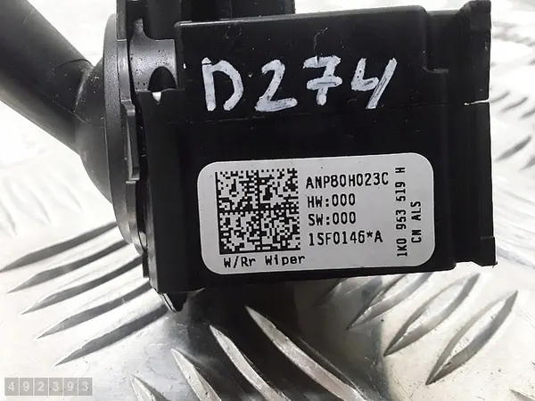 VW Golf Plus Växlar 2010 1K0953519H image 3