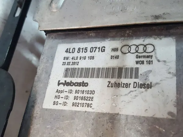 Webasto parkeerverwarming Audi Q7 4L OEM 4L0815071G image 6