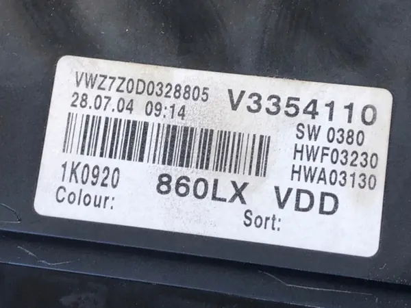 Cuentakilómetros OEM 1K0920860LX VW Golf V 2.0 image 5