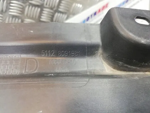 BMW OEM 8091981 Rear Left Undershield - Used image 3