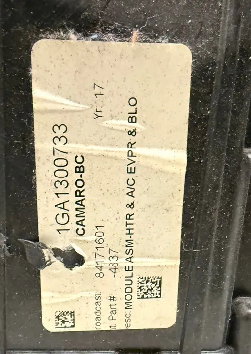 Chauffage Chevrolet Camaro VI 84171601 image 2