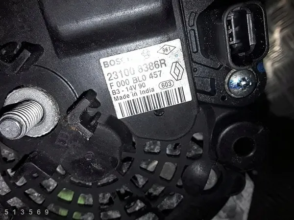 Dacia Logan 2014 Vaihtovirtageneraattori 1200 Bensiini OEM 231008386r image 4