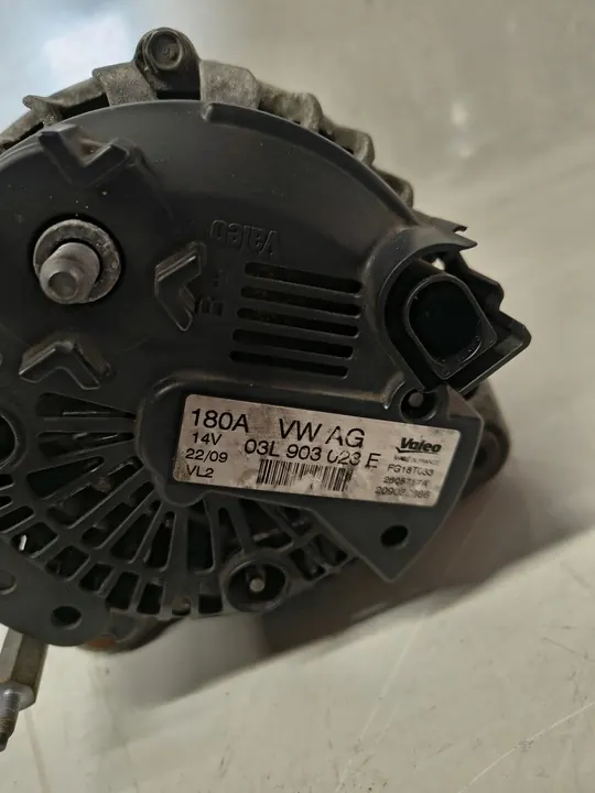 Vaihtovirtageneraattori VW Seat Skoda Audi 2.0TDI 180A OEM 03L903023E image 3