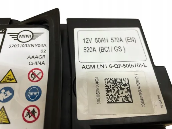 AGM Start-Stop Akku OEM AKUMULATOR 12V 50AH 570A image 3
