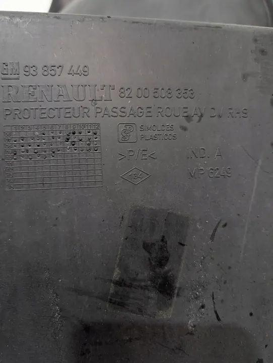 Front Right Wheel Arch Trafic Vivaro 2001-2014 OEM image 4