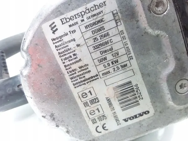 Aquecedor Webasto Volvo V40 OEM 31369514 image 3