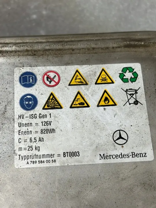 Mercedes W212 Hybrid Akku OEM A7895840058 7Ah image 5