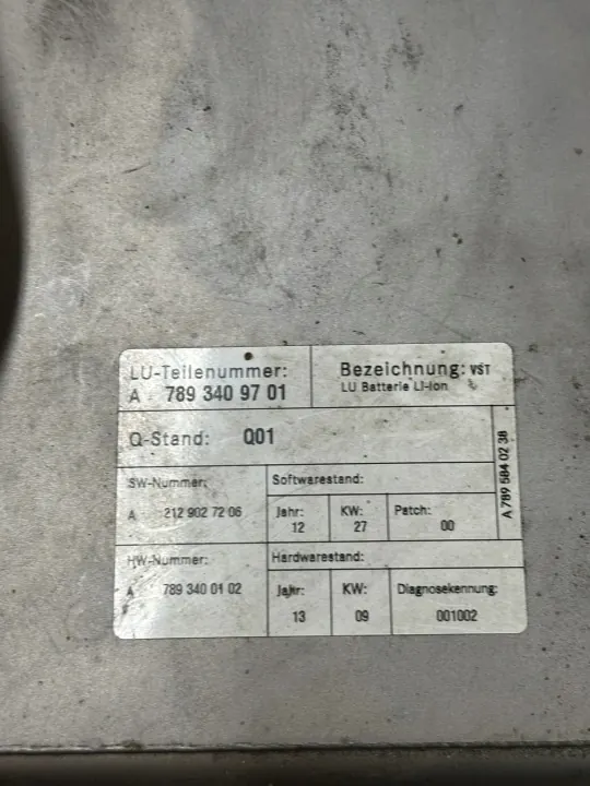 Mercedes W212 Hybrid Akku OEM A7895840058 7Ah image 6