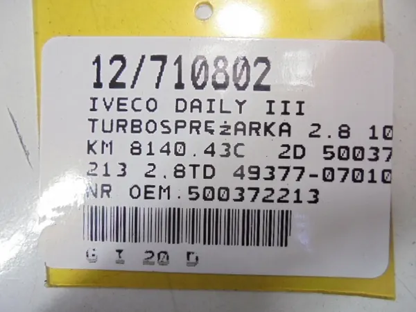 Turbocompresor IVECO DAILY III image 2