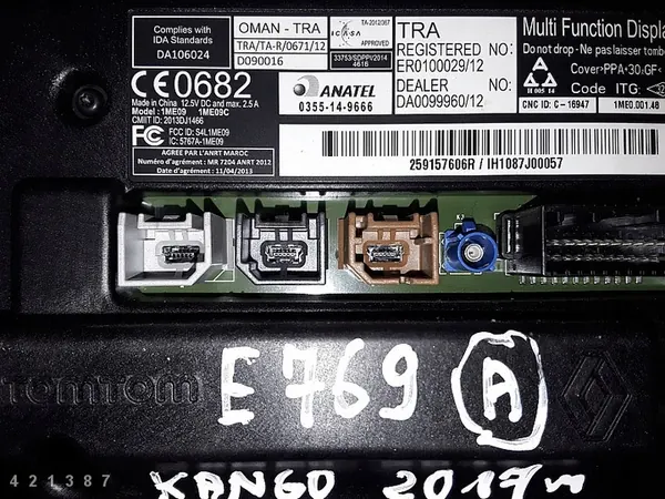 Écran d'affichage Renault Kangoo 2017 tomtom er010002912 image 4