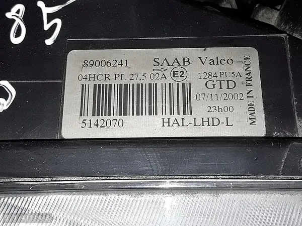 2003 Saab 9-5 Farol Dianteiro 5142070 image 9